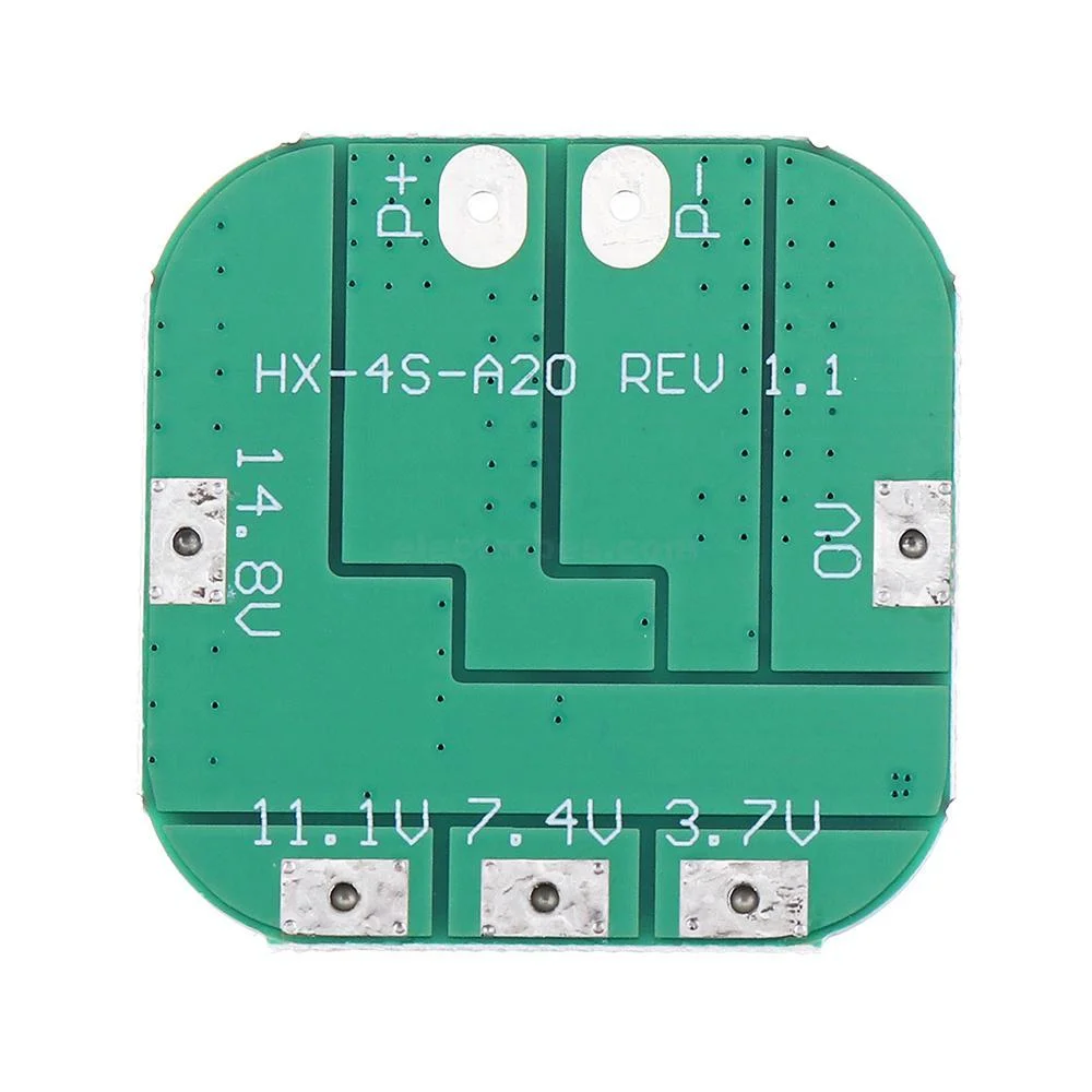 4S 20A 14.8V Cell 18650 Li-ion Lithium Battery Balanced Charging BMS PCB Board with Protection - Image 2