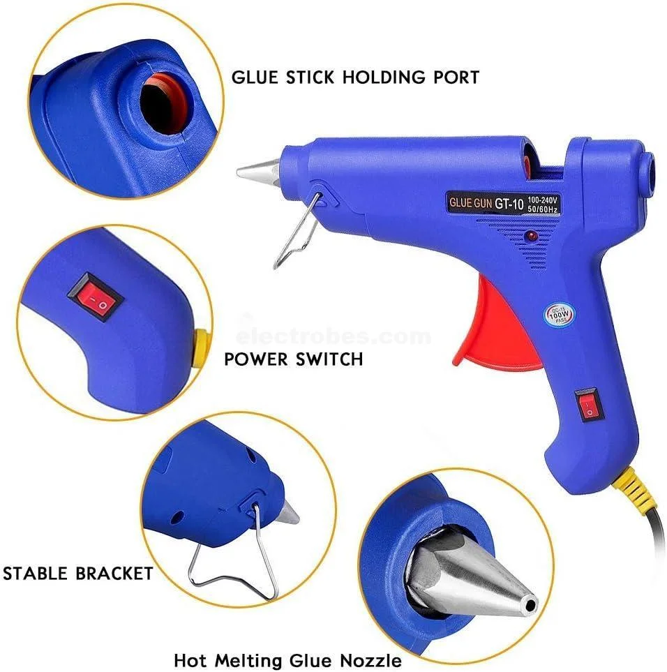 100W Hot Melt Electric Glue Gun Heating Gun - Image 2