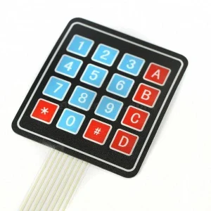 4×4 16-Key Matrix Membrane Switch Keypad – 16 Button Keyboard