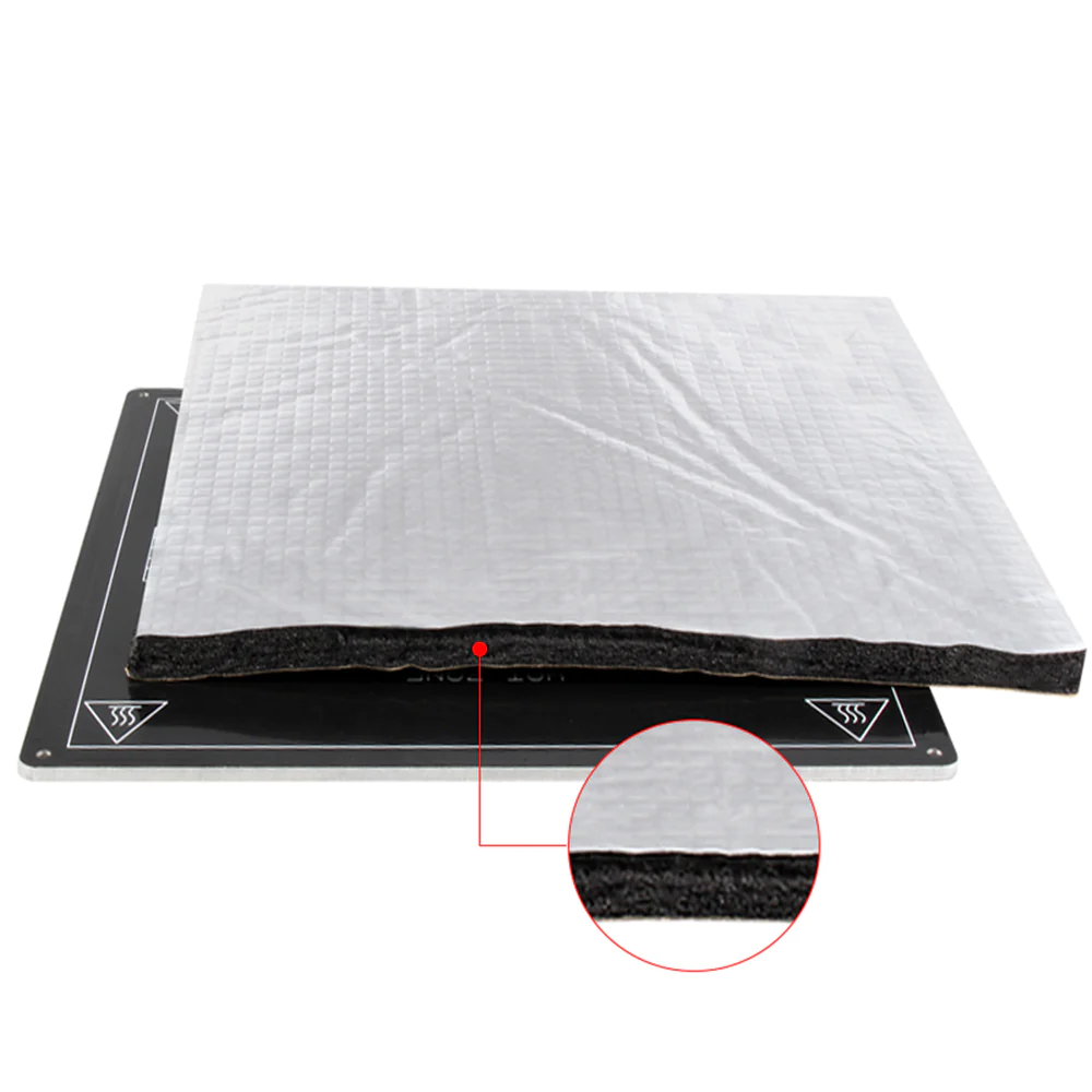 310 × 310mm 3D Printer Heated Bed Insulation Foam Pad with Self-Adhesive Backing - Image 2