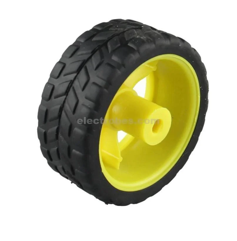 65mm Smart Robot Car Tyre Wheel for Gear Motor - Image 2