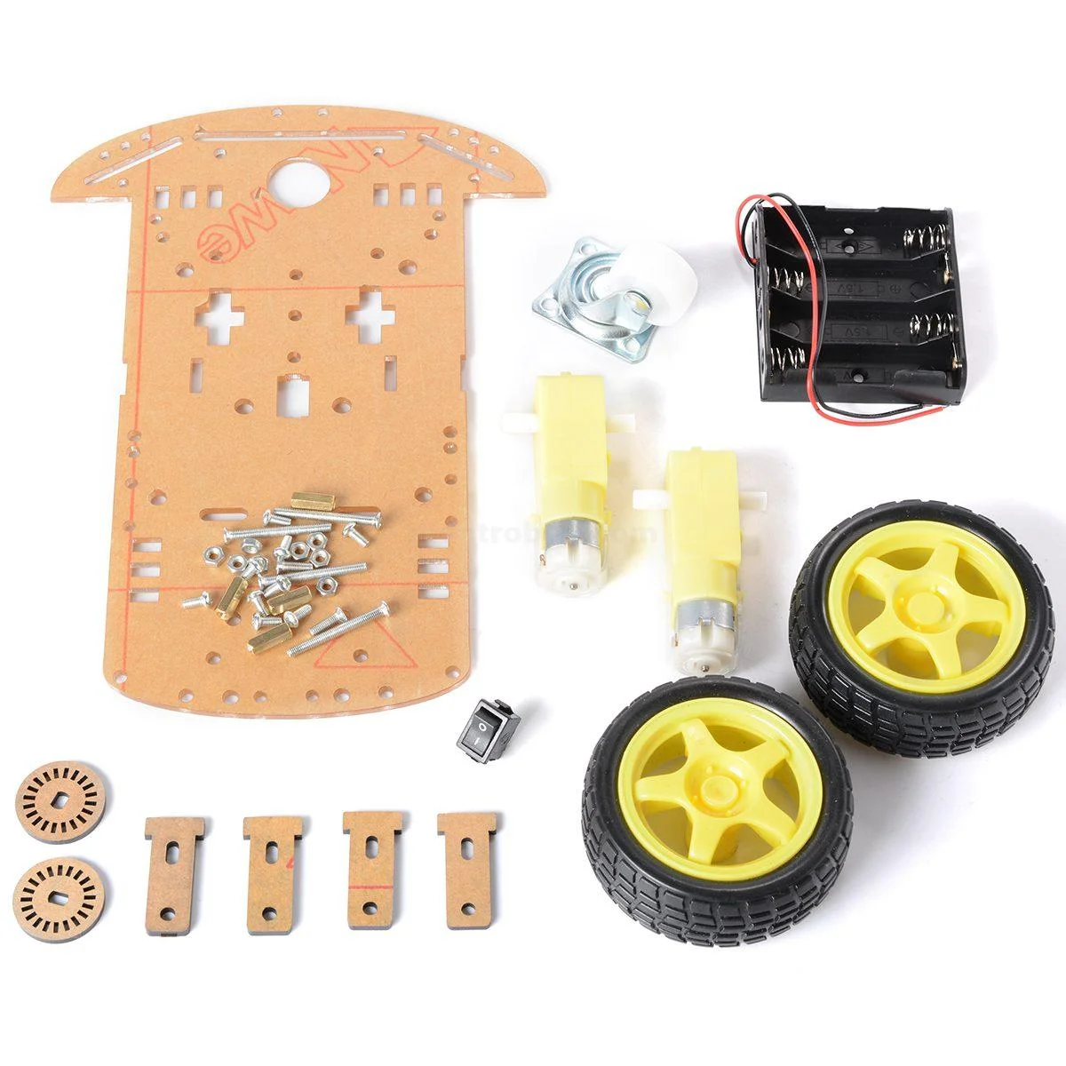 Arduino 2WD Smart Robotics Robot Car Chassis Kit with DC Motor Set - Image 3
