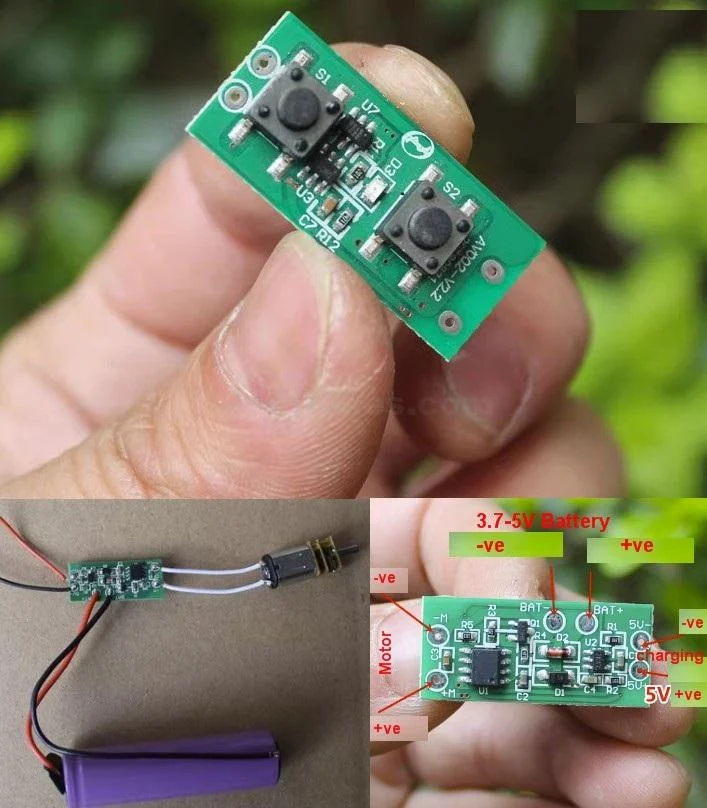 Small Motor Speed Control Board 3.7–5V with Multiple Operating Modes - Image 4