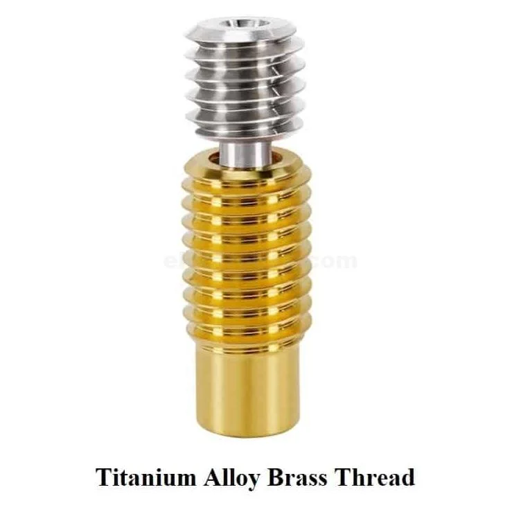 M6 Titanium Alloy Heatbreak Throat for V6/MK8 3D Printer Hotend – 1.75mm Filament