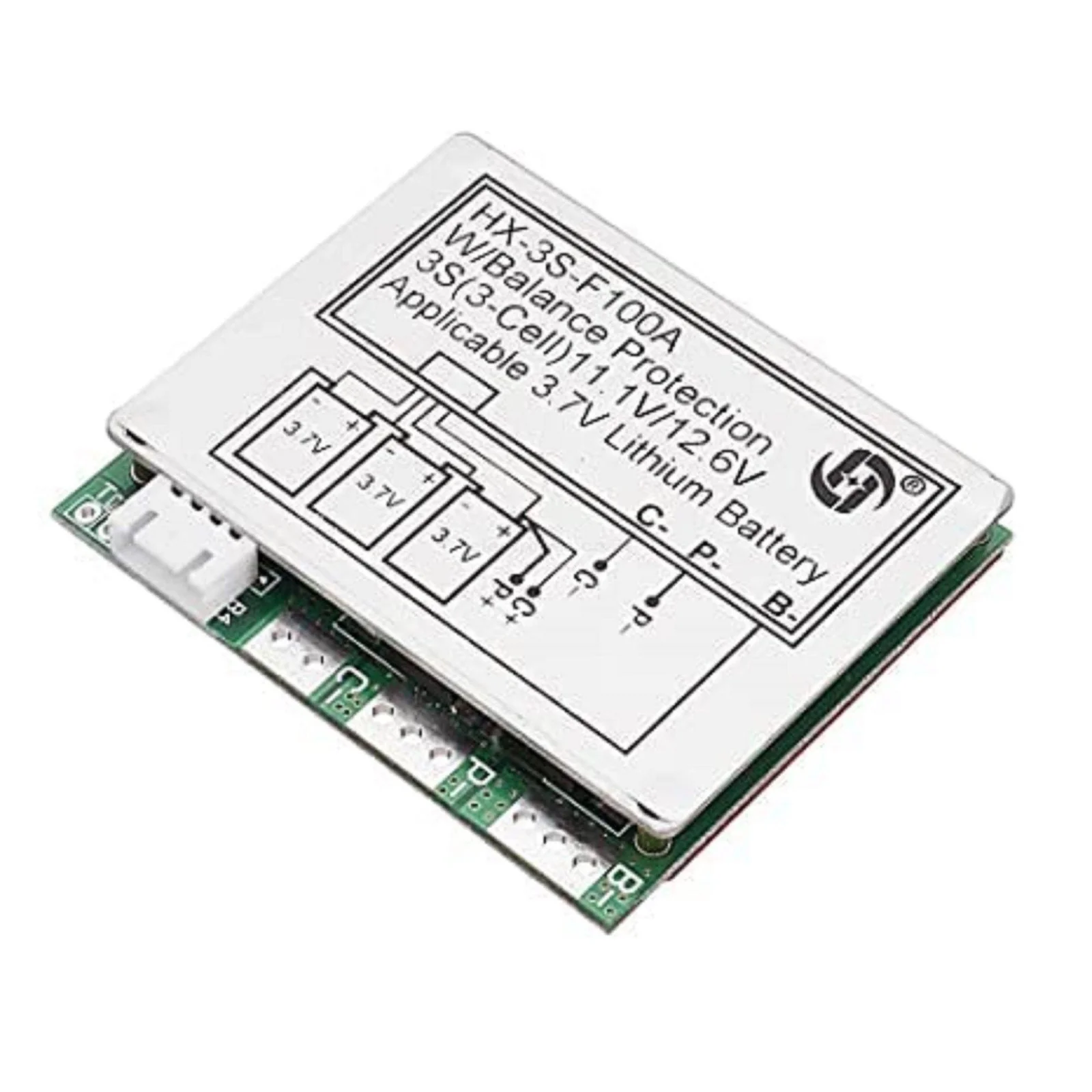 4S 100A 12.6V Cell 18650 Li-ion Lithium Battery Charging BMS PCB Board with Protection Charger Module - Image 3