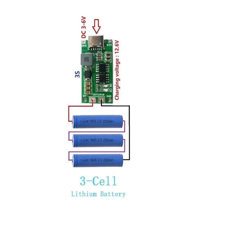 3S 4A 18650 Lithium Ion Charger Type C to 3S 12.6V 4A Booster - Image 3