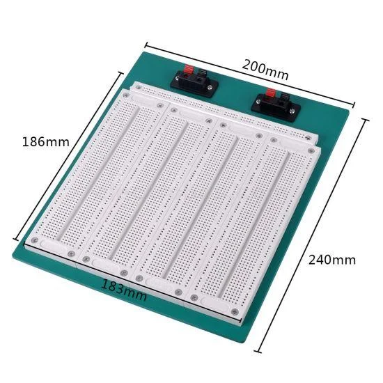 SYB-500 Solderless Breadboard 2900 Point Prototyping Board - Image 2
