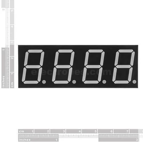 4 Digit 7 Seven Segment Display Common Anode BCD - Image 3