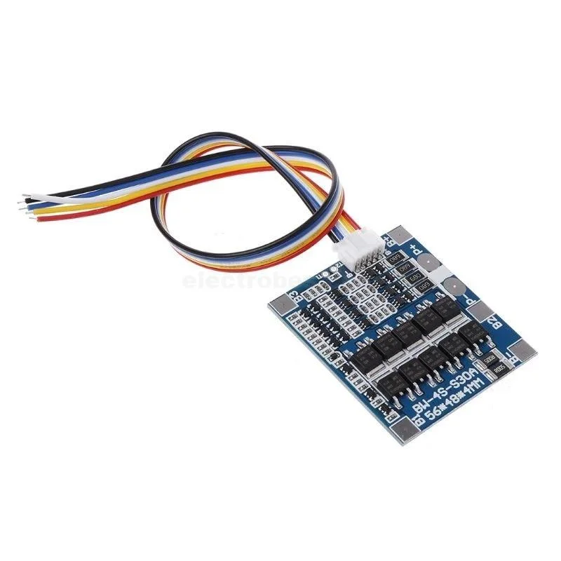 4S 30A LifePo4 Lithium Iron Phosphate Battery Balanced Charging BMS PCB Board - Image 2