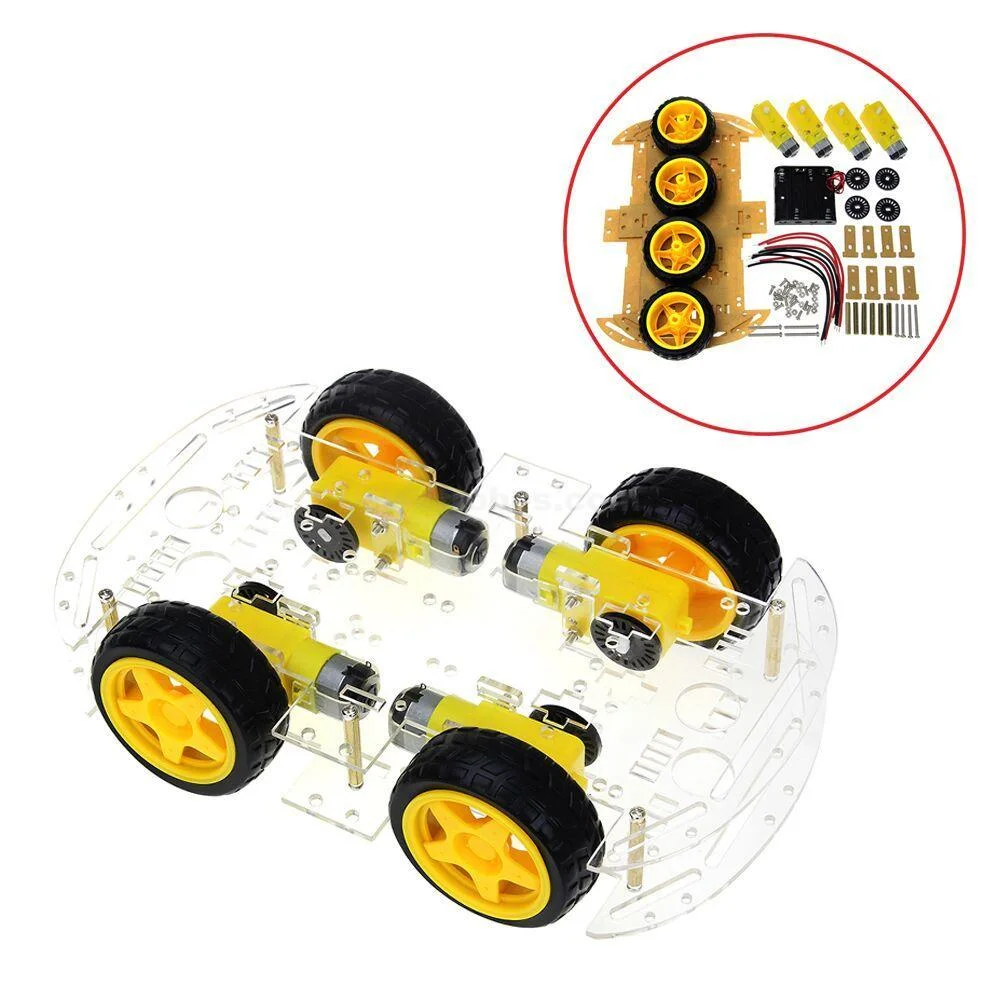 Arduino 4WD Smart Robot Car Chassis Kit with DC Motors - Image 6