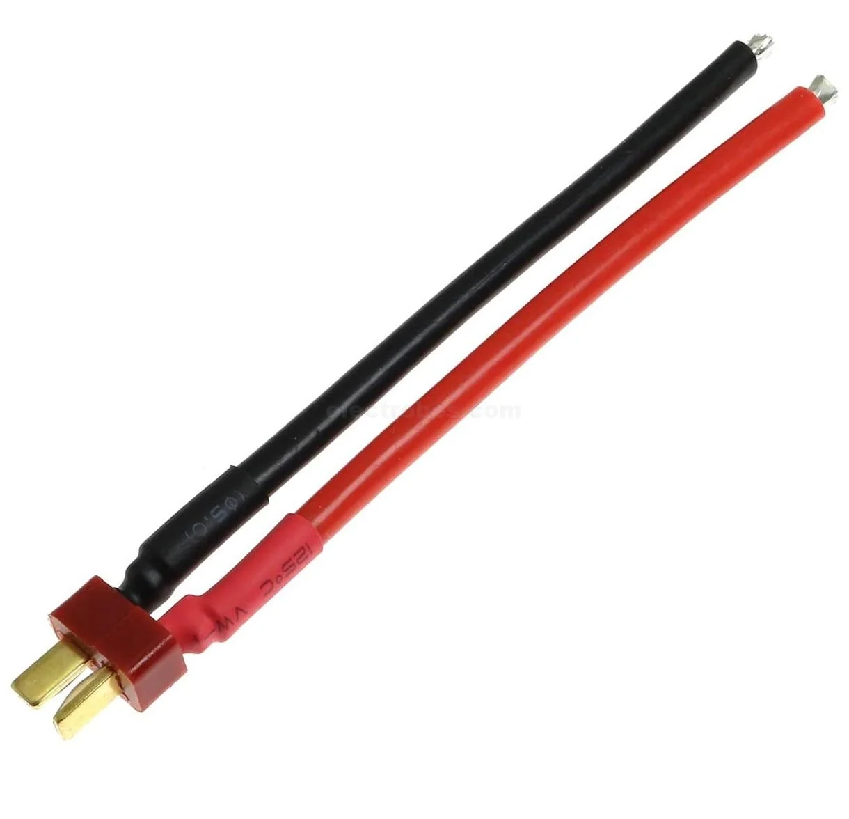 Deans T-Plug Battery Extension Male Cable Adapter 10cm Awg14 Connecting Wire - Image 3