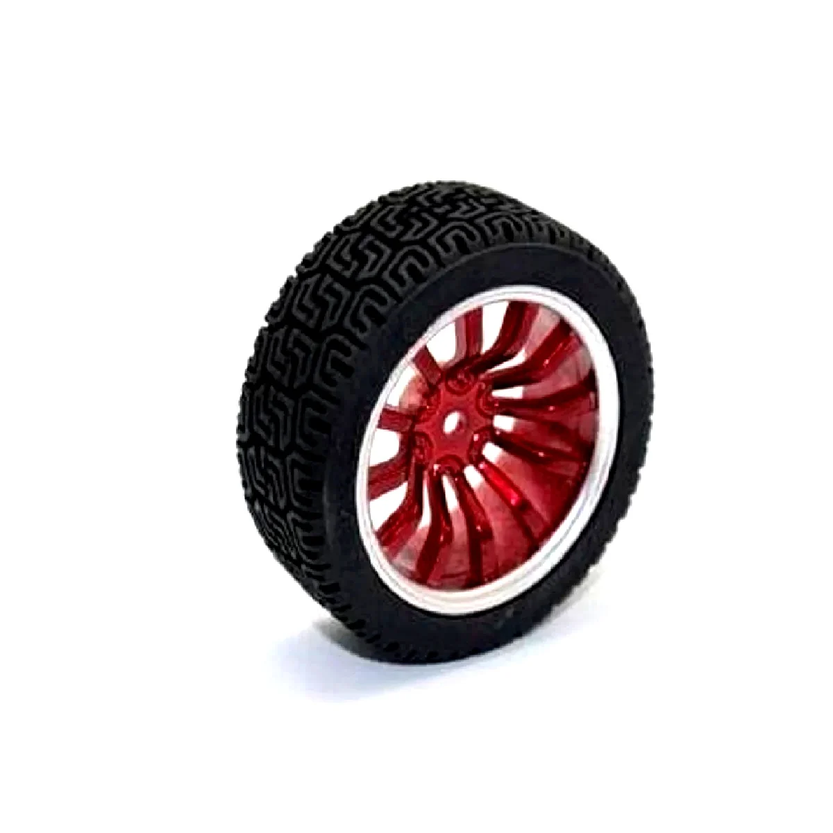 65mm Robot Smart Car Rubber Tire Wheel for Arduino Robot Rover - Image 3