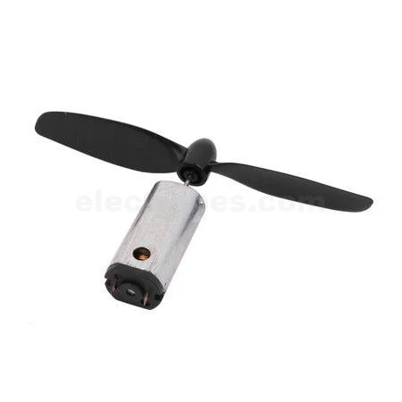 CW & CCW N50 High-Speed DC Motor with Propeller Blades 3.7V–5V – Pair - Image 2