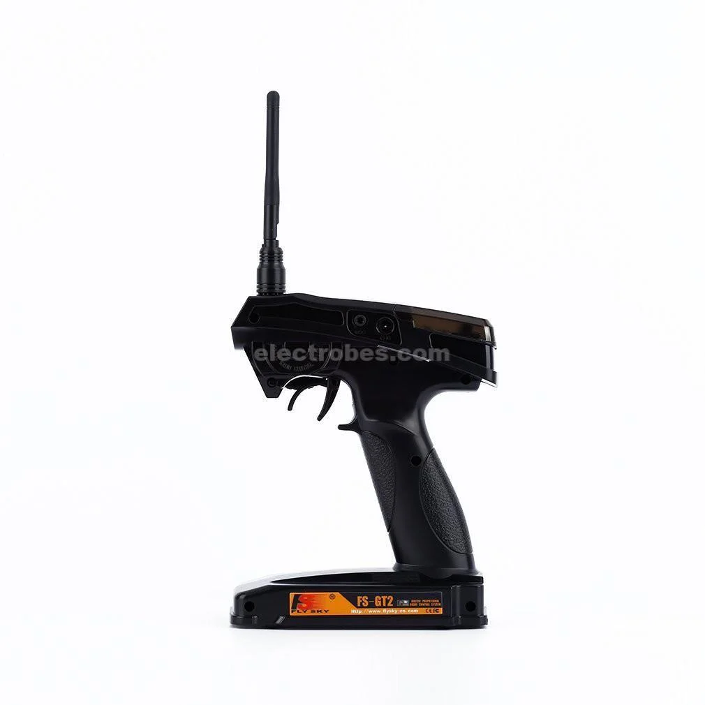 FlySky FS-GT2 2-Channel 2.4GHz RC Transmitter with FS-GR3B Receiver – Black - Image 3