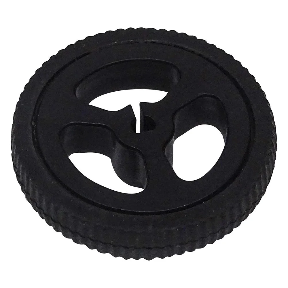 34mm D-Hole Rubber Wheel for N20 Motor – Black & White - Image 2