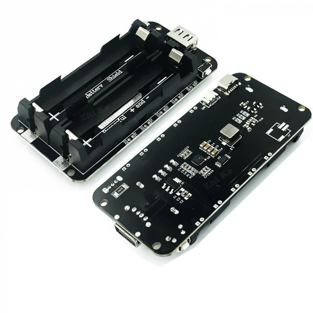 1865O Battery Holder Double Li-ion V8 Battery Shield Micro USB Type C USB Charging Ports - Image 5