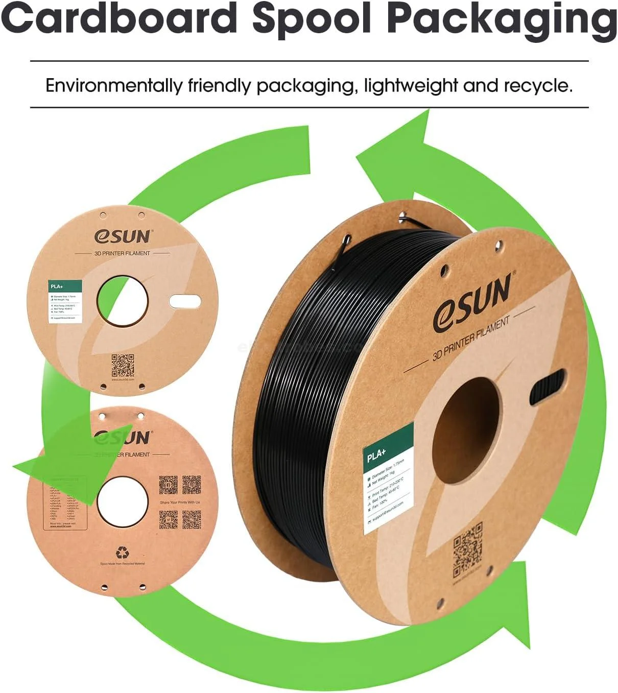 eSUN PLA+ 1.75mm 3D Printer Filament 1kg/Roll - Image 2