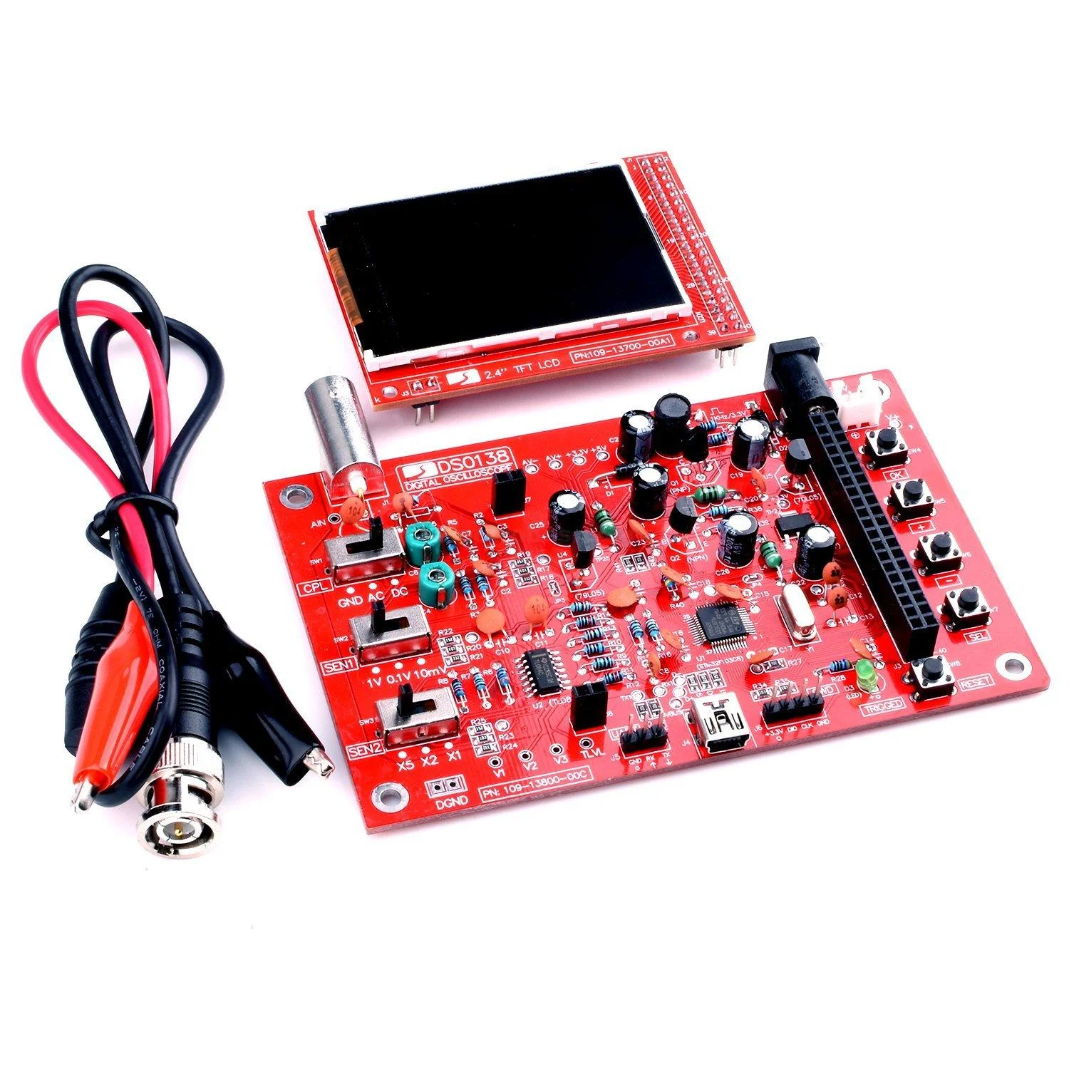 DSO138 Digital Mini Oscilloscope Module Fully Assembled - Image 2