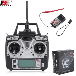 FlySky FS-T6 6-Channel 2.4GHz Digital Radio Transmitter & FS-R6B Receiver for RC Quadcopter