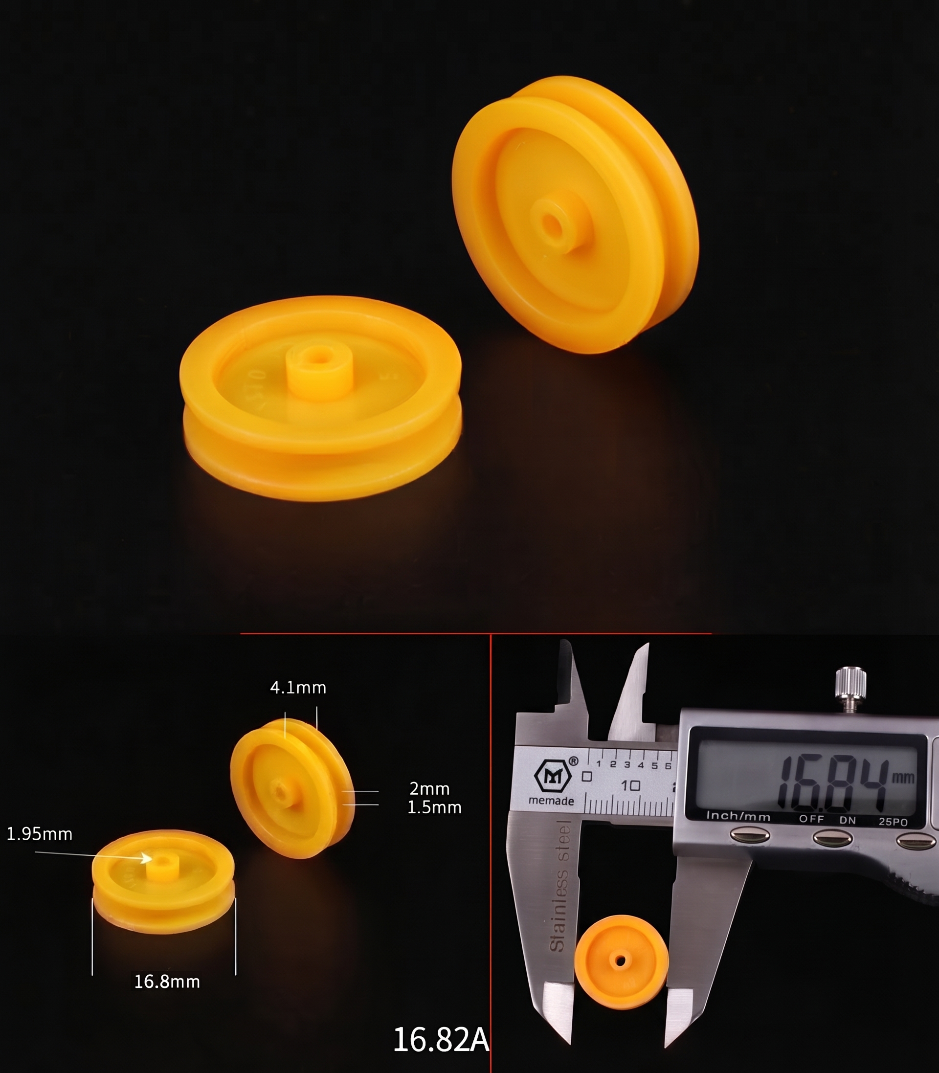 DIY F16.82A Single-Layer Pulley Gear Transmission Wheel