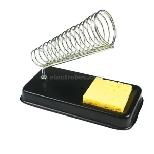 Heavy-Duty Metal Soldering Iron Stand with Reinforced Spring Holder