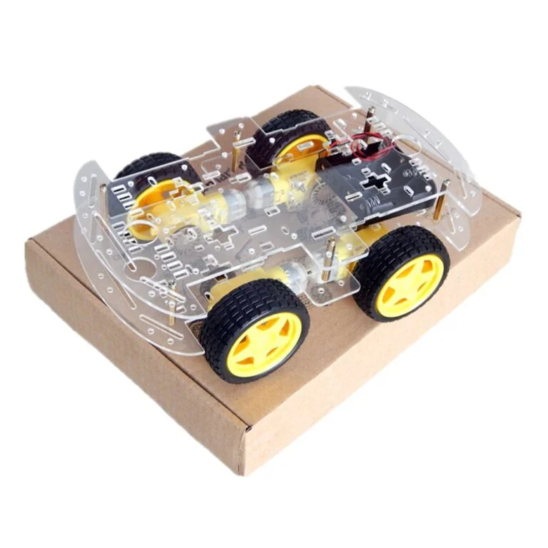 4WD Smart Robot Car Acrylic Chassis Plate - Image 2