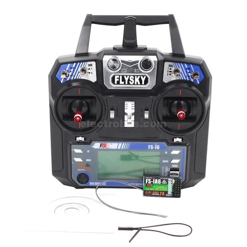 FlySky FS-i6 6-Channel 2.4GHz Digital Radio Transmitter & iA6 Receiver for RC Quadcopter - Image 2
