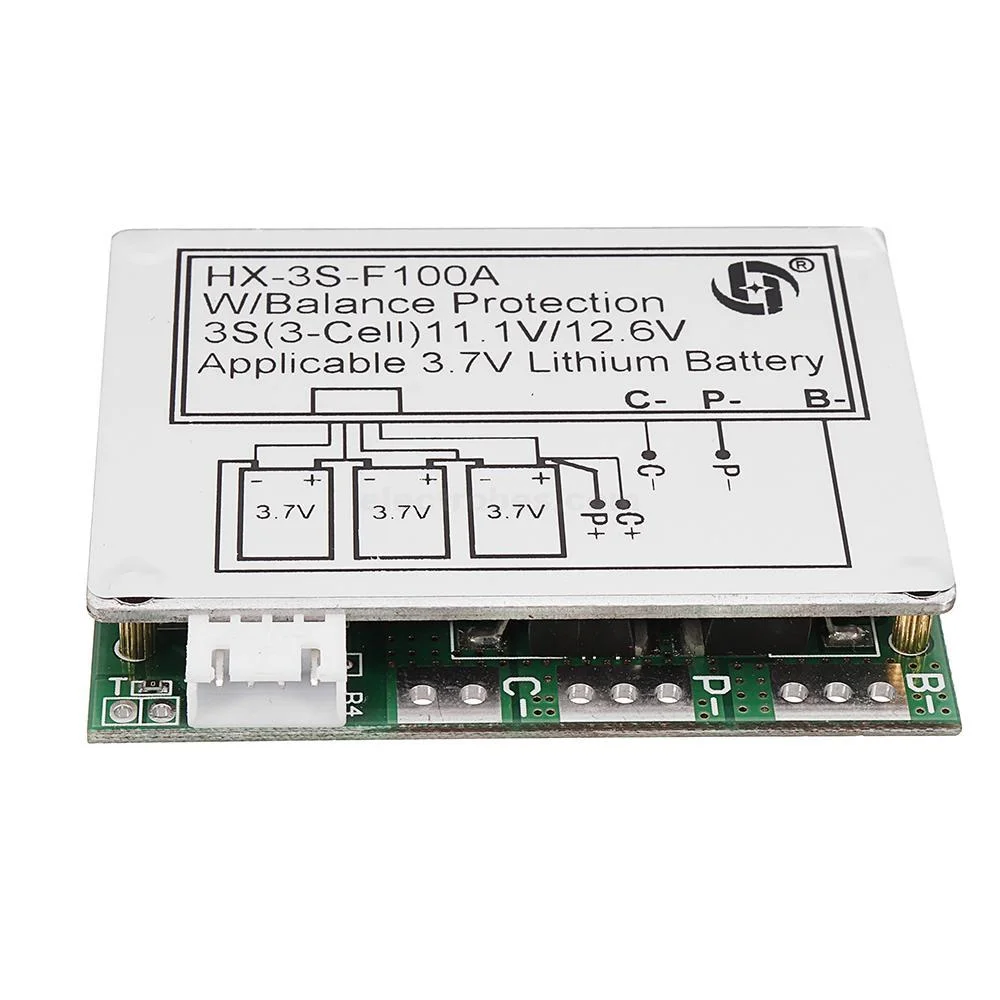4S 100A 12.6V Cell 18650 Li-ion Lithium Battery Charging BMS PCB Board with Protection Charger Module - Image 4