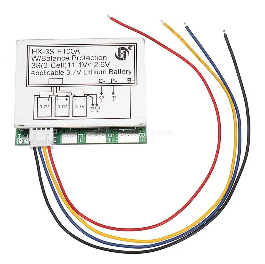 4S 100A 12.6V Cell 18650 Li-ion Lithium Battery Charging BMS PCB Board with Protection Charger Module