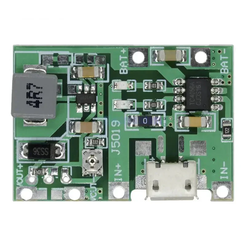 J5019 3.7V 9V 5V 2A Adjustable Step Up 18650 Lithium Battery Charging Discharge Boost Converter - Image 4