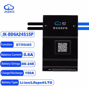 JK Smart BMS LFP Li-ion 8S-24S 150A BMS Battery Management System for Li-ion Lifepo4 Battery Pack Balanced Charging Board