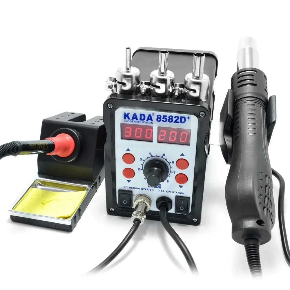 KADA 8582D+ 2-in-1 Digital Hot Air & Soldering Rework Station