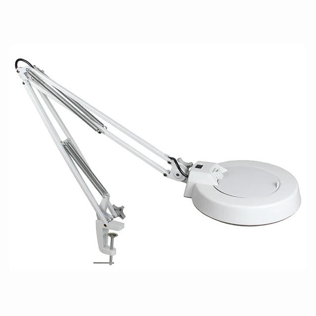 10X Desktop Magnifier with Long Arm LED Magnifying Glass