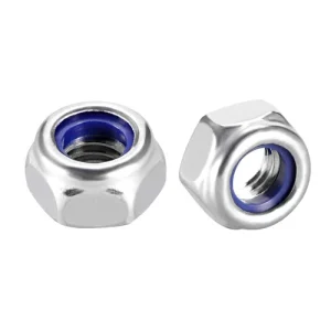 M4 Nylon Insert Hex Lock Nut – Self-Locking Steel Nut for M4 Screws