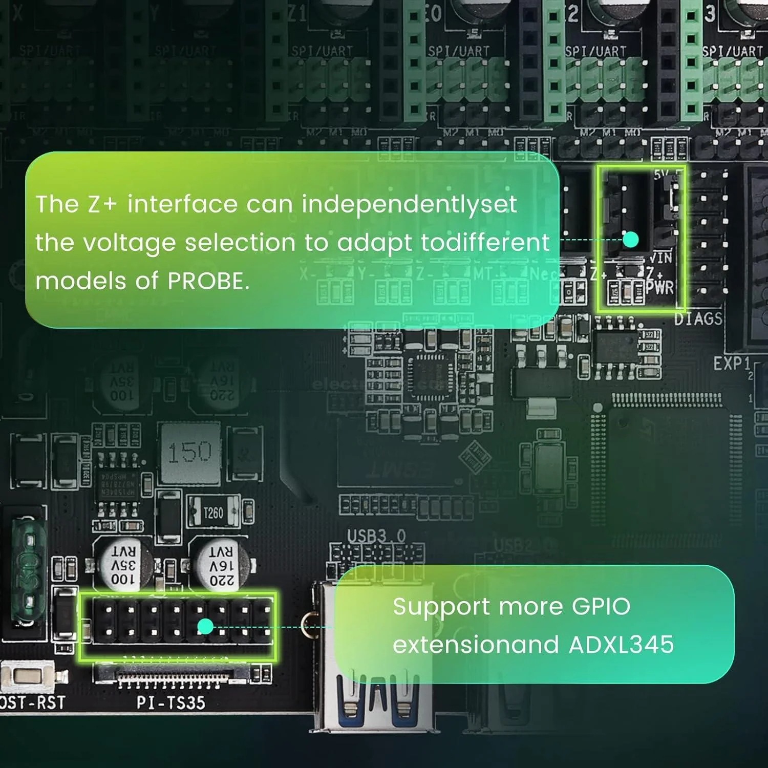Makerbase MKS SKIPR V1.0 32-Bit All-in-One Control Board for Klipper 3D Printers - Image 3