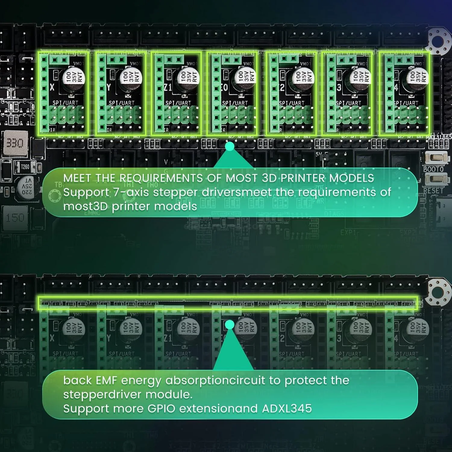 Makerbase MKS SKIPR V1.0 32-Bit All-in-One Control Board for Klipper 3D Printers - Image 9