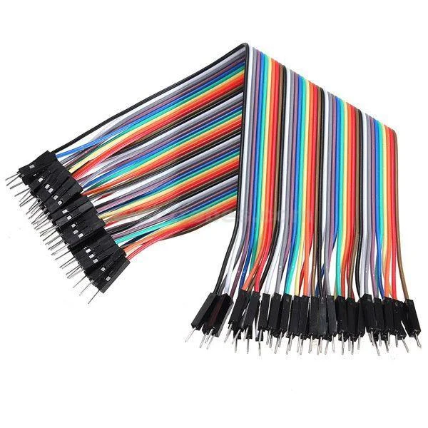 40-Piece Male-to-Male Breadboard Jumper Wire Set – 10cm, 20cm & 30cm