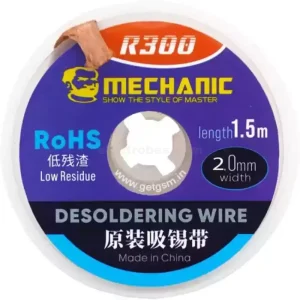 Mechanic R300 2.0mm Desoldering Braid Solder Remover Wick – 1.5m