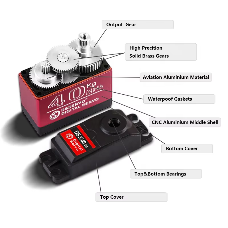 DS3240 Servo Motor 40KG Metal Gear Digital Servo Motor 180 Degre - Image 5