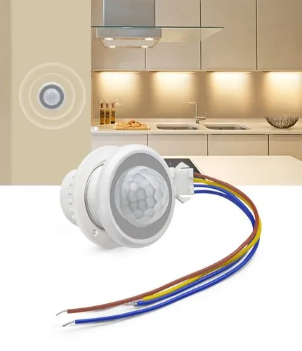 Mini PIR Motion Sensor Light Switch 110-220V Adjustable Time Delay