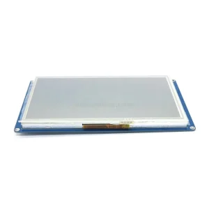 7-Inch TJC 800×480 Capacitive Touch HMI Display with a serial interface, 16MB Flash storage, and 16-bit RGB color screen. Ideal for Arduino, Raspberry Pi, IoT, automation, robotics, and embedded control applications.
