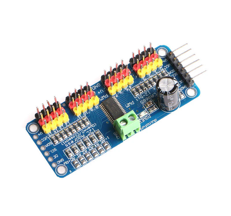 16 Channel 12-Bit PWM Servo Driver I2C Interface PCA9685 for Arduino DIY Servo Shield Module