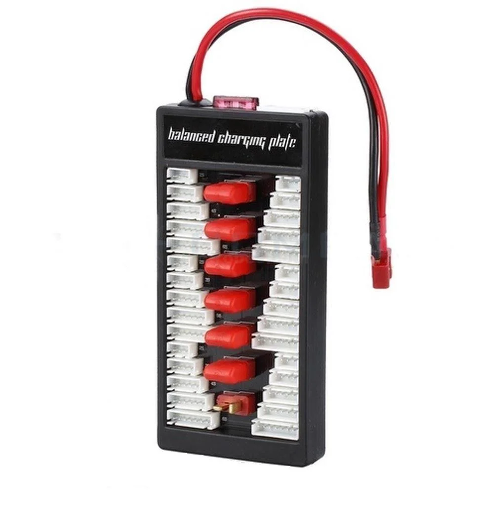 T-Plug LiPo Parallel Balanced Charging Board with Deans Connector – 2S–6S