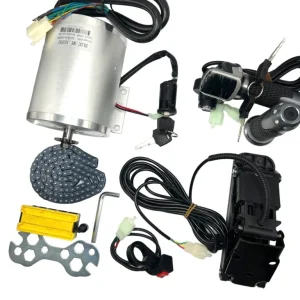 MY1020 72V 3000W Brushless DC Motor with Controller & Accessories Kit