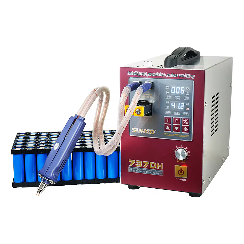 SUNKKO 737DH 4.3KW Spot Welder – Dual Pulse Battery Spot Welding Machine for 18650 & 14500 Cells