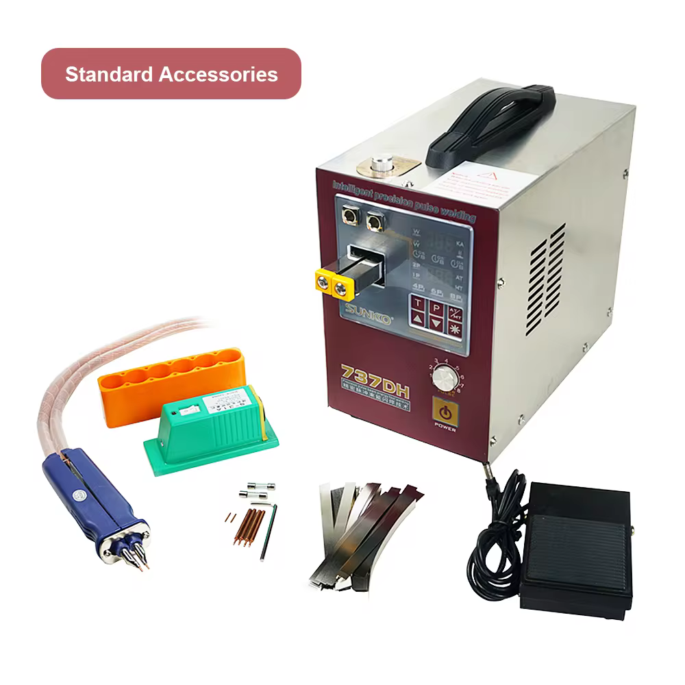 SUNKKO 737DH 4.3KW Spot Welder – Dual Pulse Battery Spot Welding Machine for 18650 & 14500 Cells - Image 2