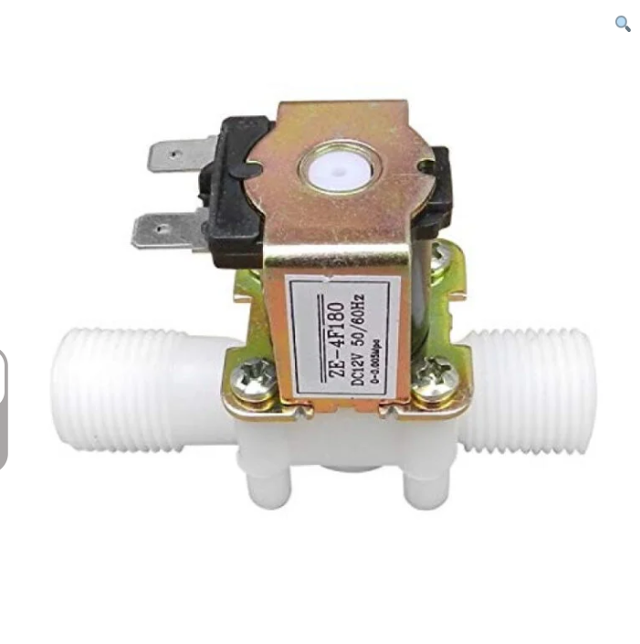 12V DC Water/Gas Flow Solenoid Valve Normally Closed