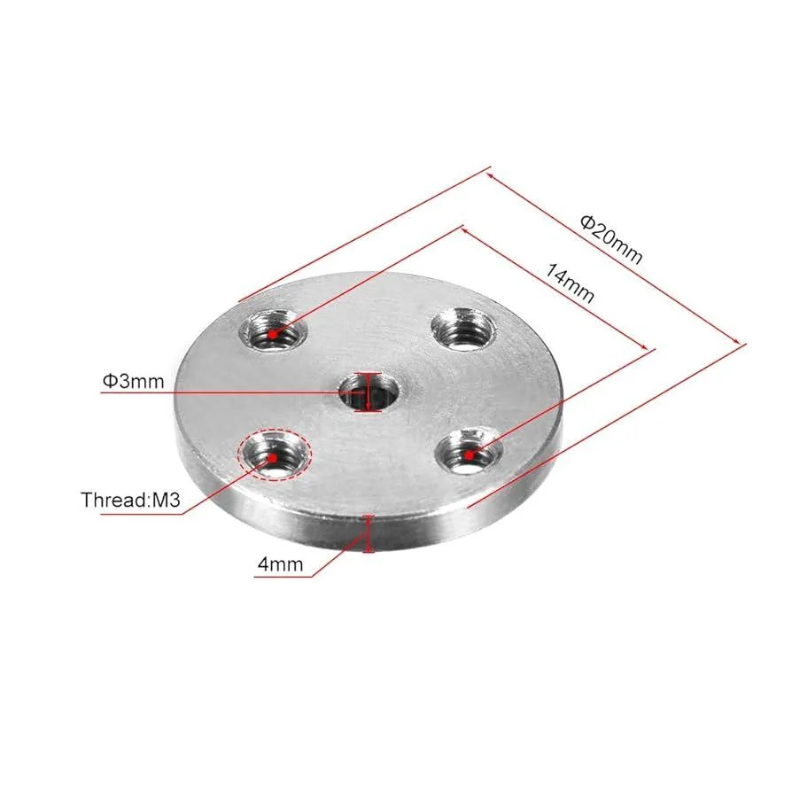 Small Disc 25T Standard Servo Horn Metal Steering Gear for MG995 MG996 - Image 3