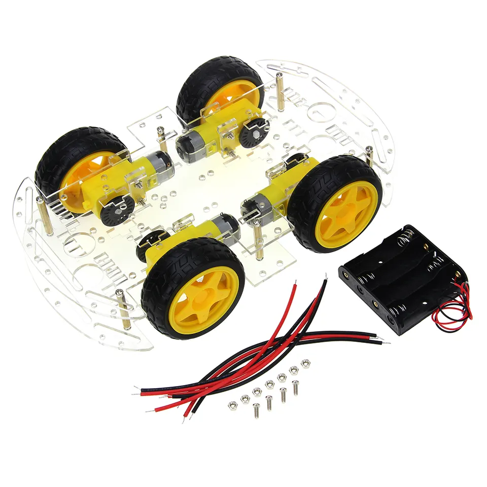 Arduino 4WD Smart Robot Car Chassis Kit with DC Motors - Image 3