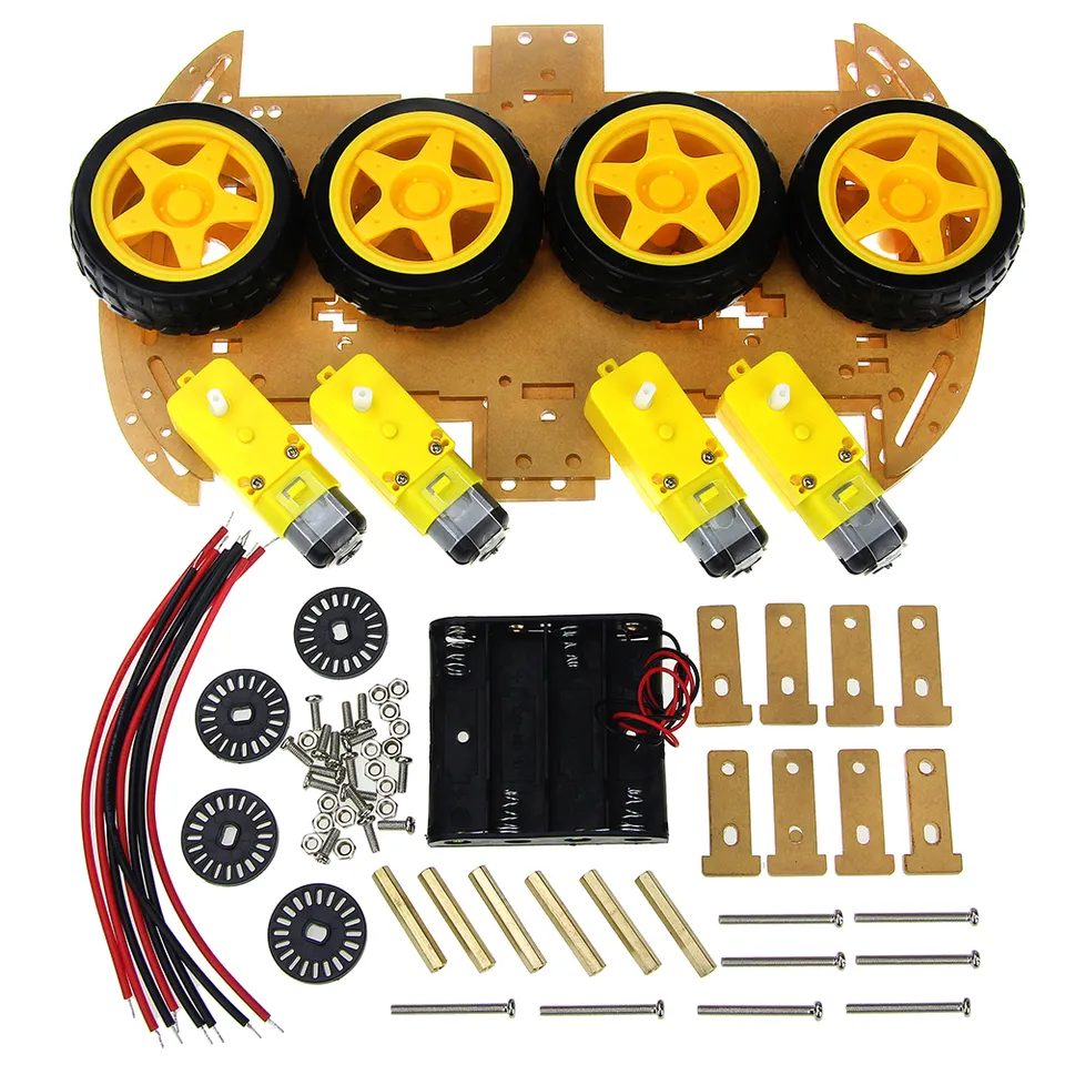 Arduino 4WD Smart Robot Car Chassis Kit with DC Motors - Image 2